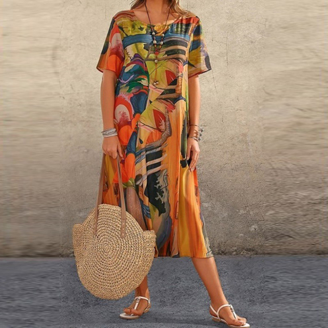 Leonora™ | Relaxed Printed Dress