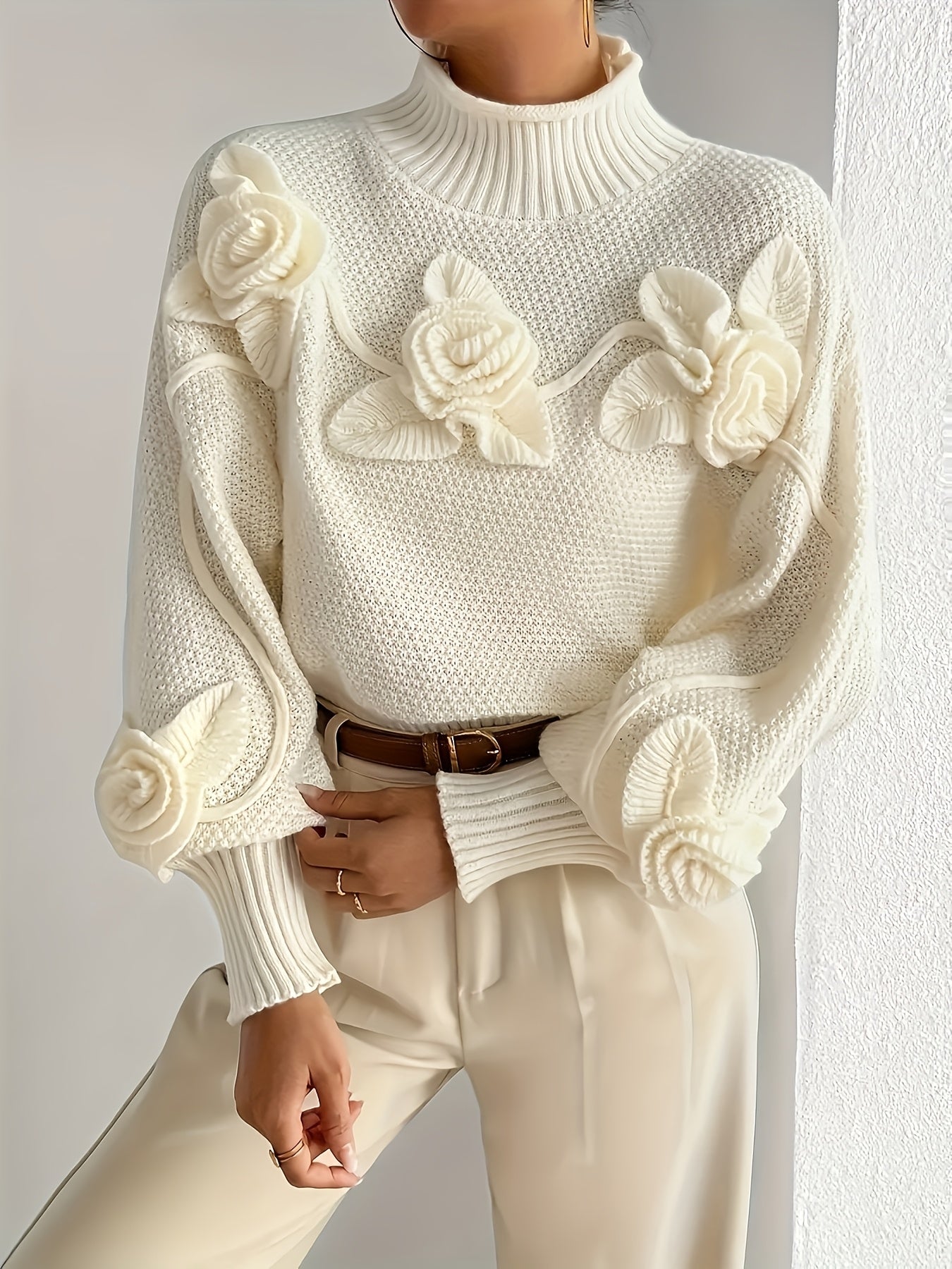 Orla™ – Elegant High Neck Sweater