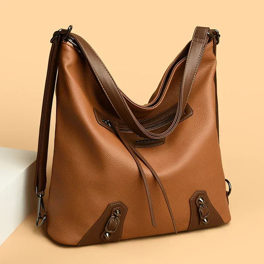 Ashley | Elegant Leather Bag with Multiple Compartments