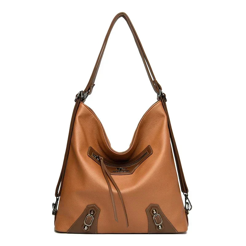 Ashley | Elegant Leather Bag with Multiple Compartments