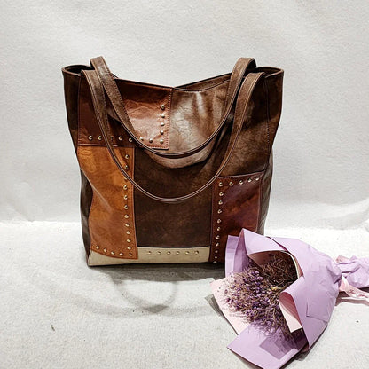 Lisa | Vintage Patchwork Leather Bag