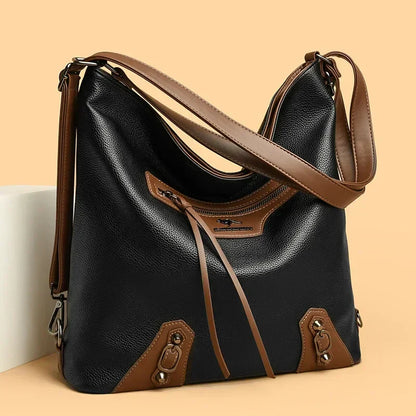 Ashley | Elegant Leather Bag with Multiple Compartments