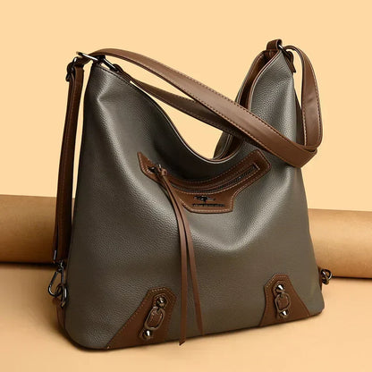 Ashley | Elegant Leather Bag with Multiple Compartments