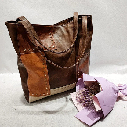 Lisa | Vintage Patchwork Leather Bag