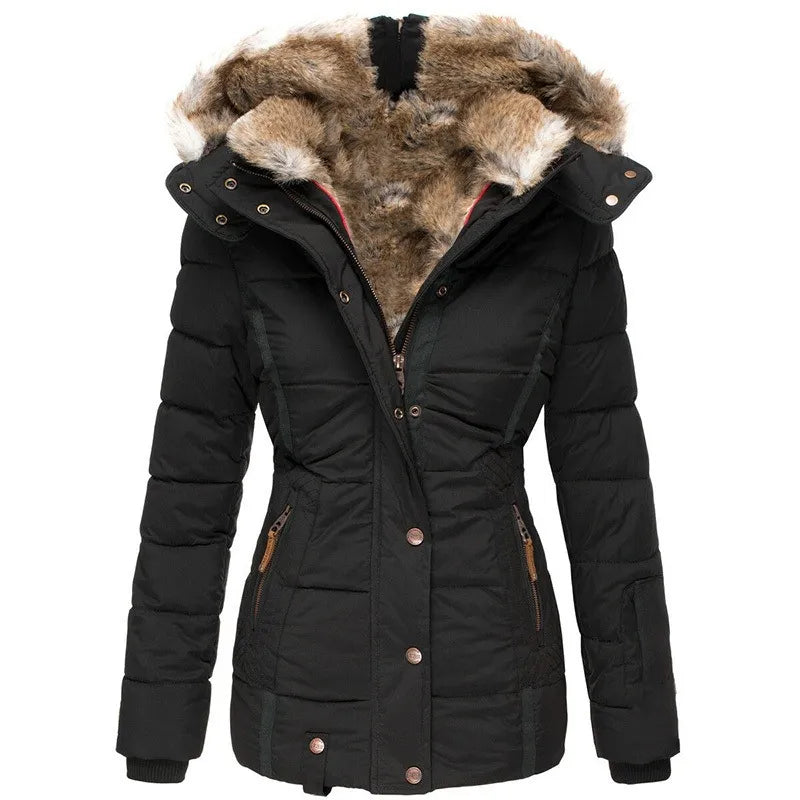 Belen | Warm Winter Coat with Fur Lining